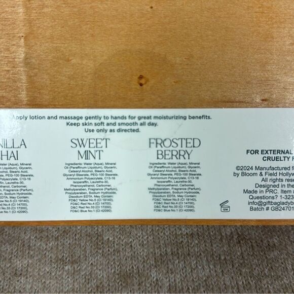 Bloom & Field Highland Natural Winter Holiday Hand Lotion Collection Gift Set - Picture 5 of 11